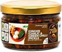 Ginger Garlic and Green Chilli Pickle